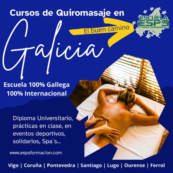 Curso de quiromasaje en Galicia